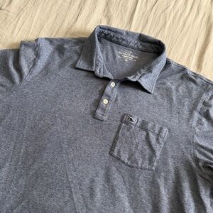 Vineyard Vines Edgartown Short Sleeve Men's Polo Shirt Blue Stretch Golf Preppy